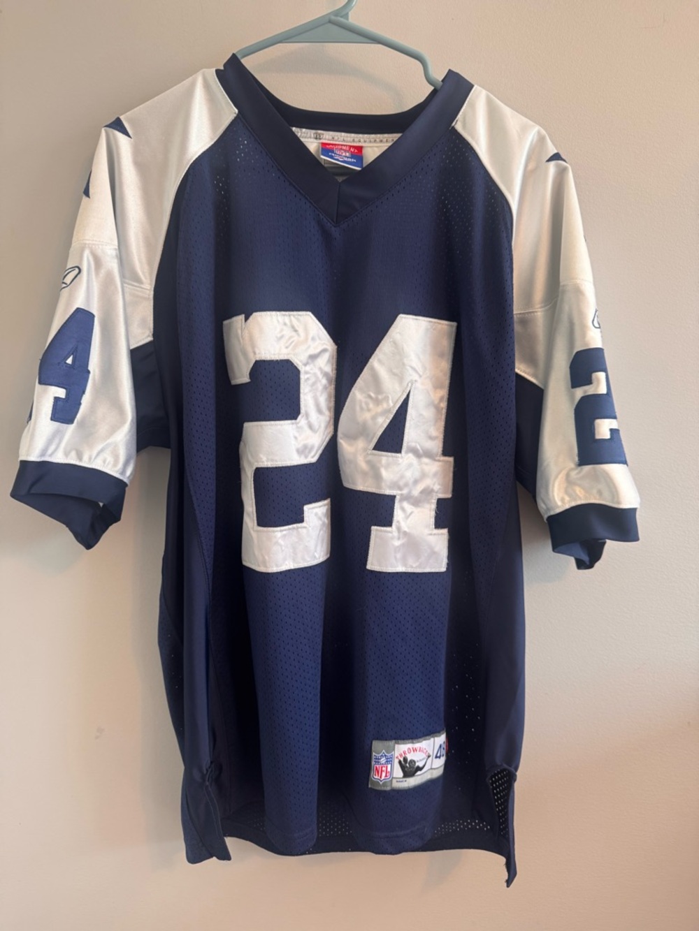 Retro Vintage Marion Barber 24 Dallas Cowboys NFL Equipment Jersey Sz 48 XL‎